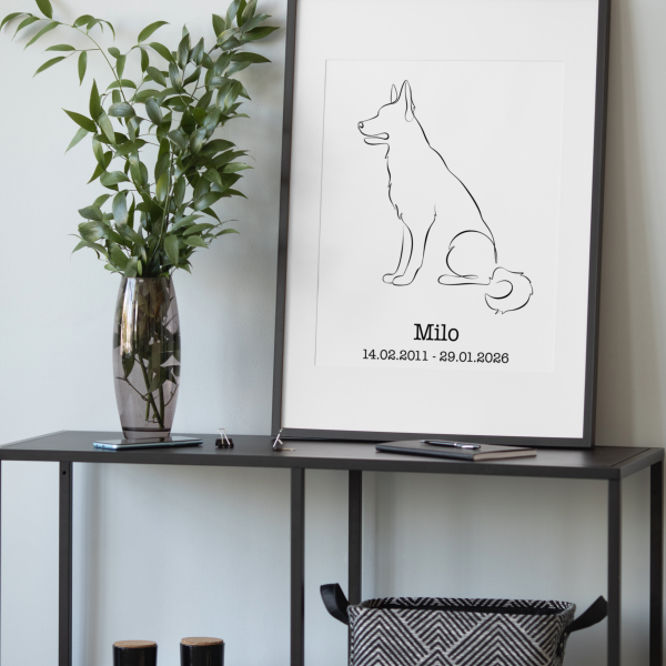 Personalized Dog Wall Art - GERMAN SHEPHERD