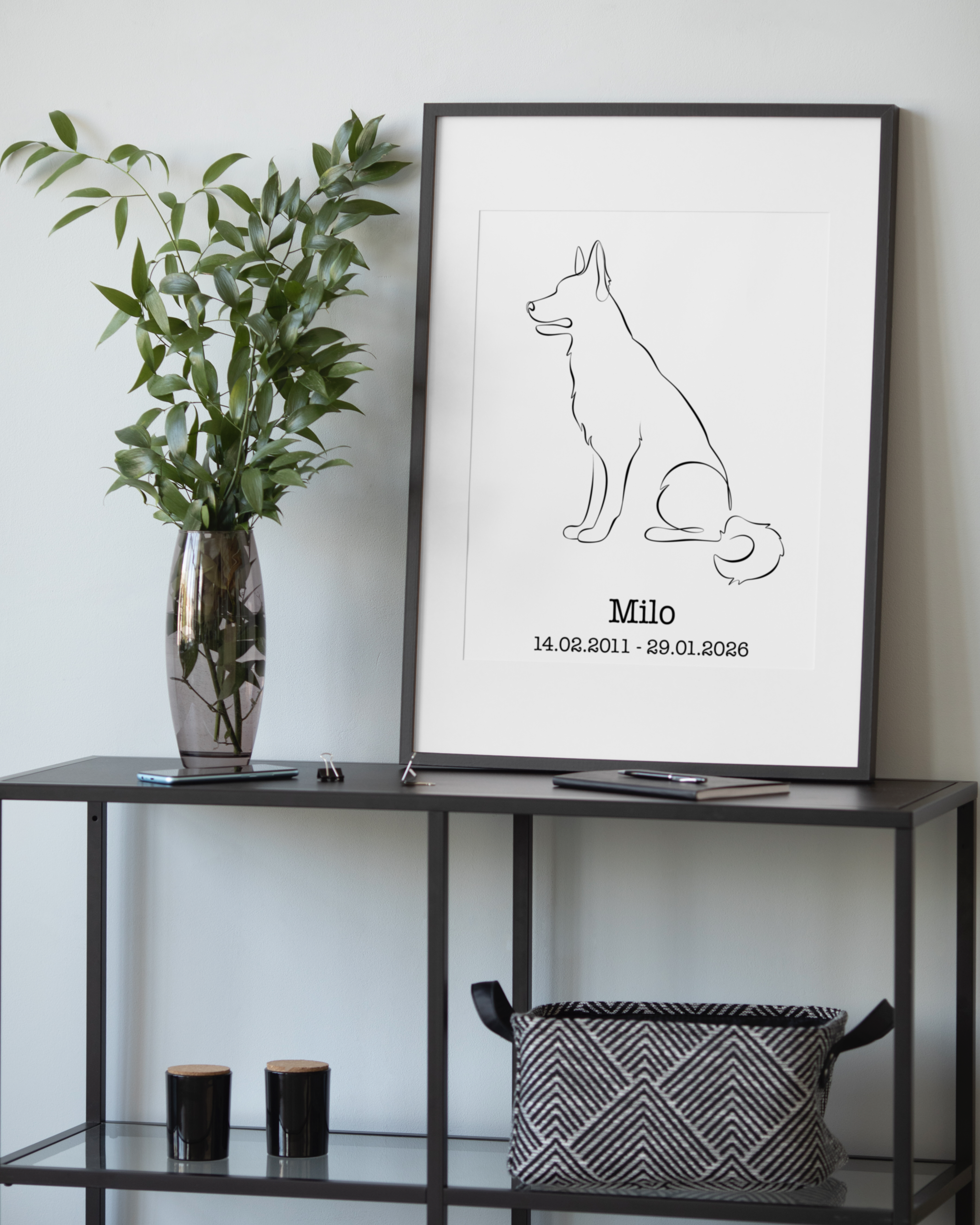 Personalized Dog Wall Art - GERMAN SHEPHERD