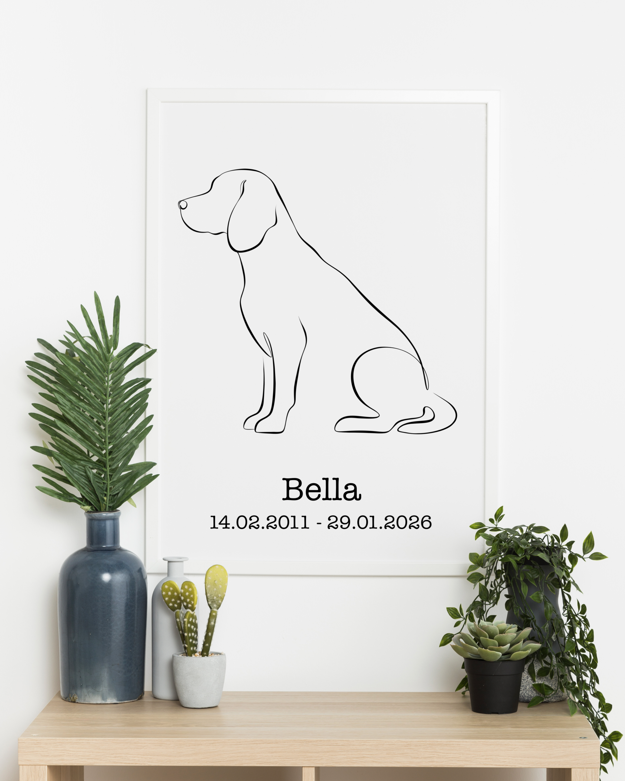 Personalized Dog Wall Art - BEAGLE