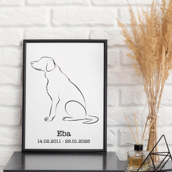Personalized Dog Wall Art - LABLADOR