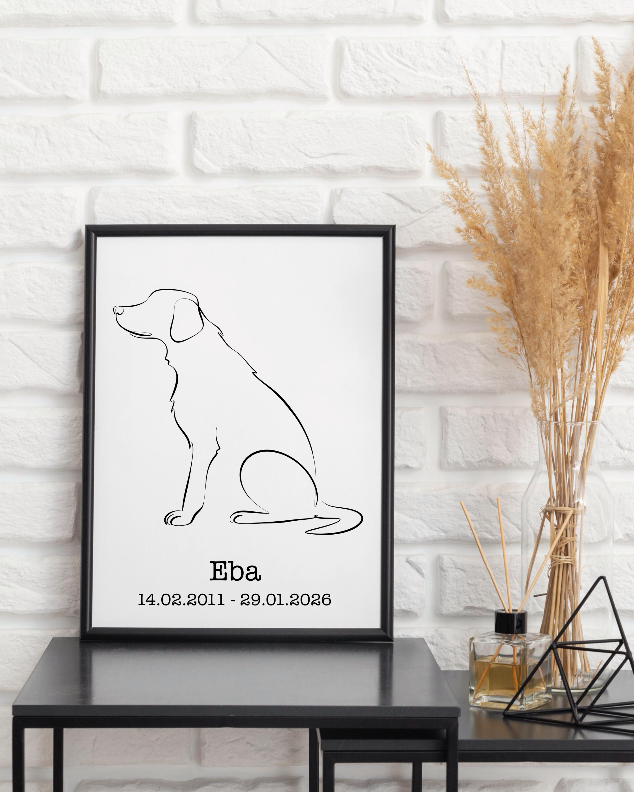 Personalized Dog Wall Art - LABLADOR
